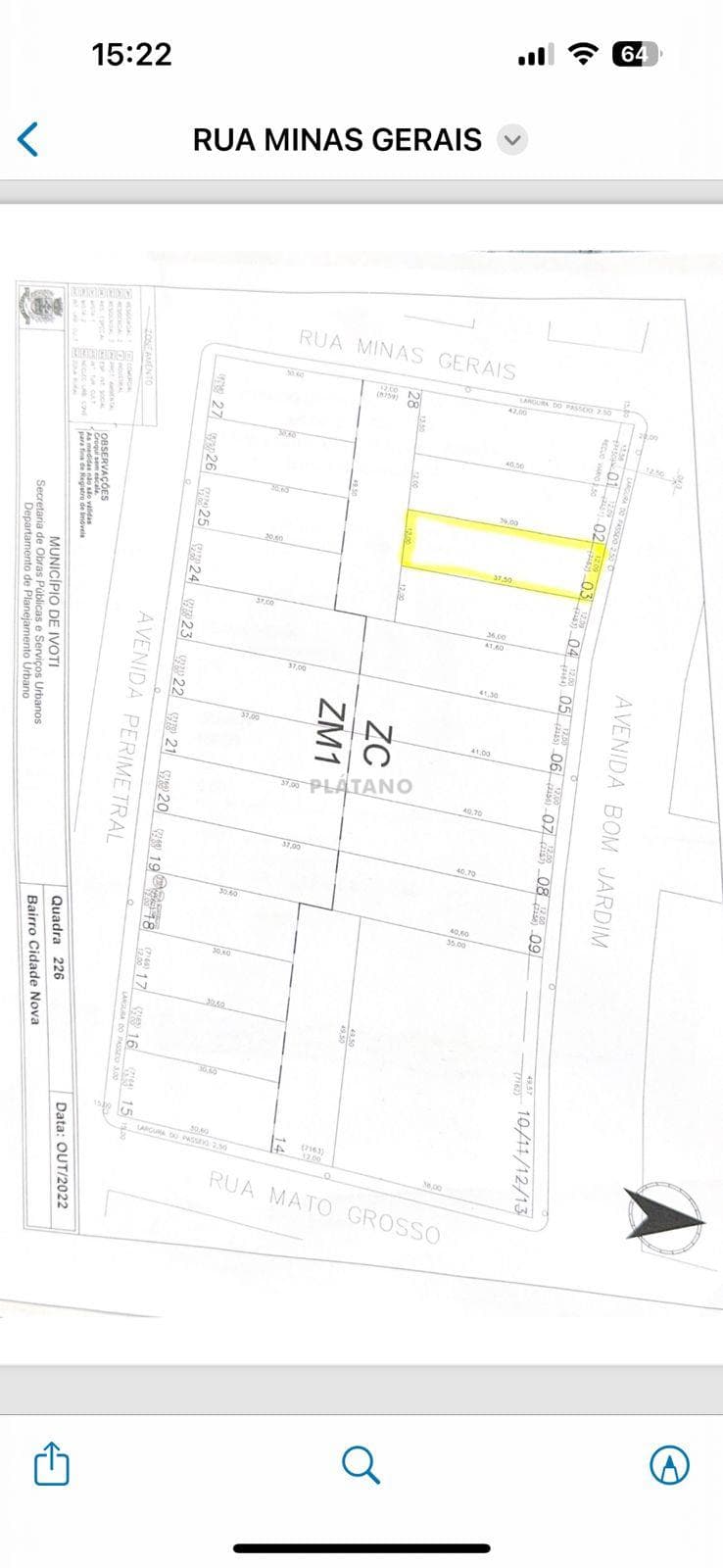 TERRENO, 459M² ÁREA TOTAL para venda EM CIDADE NOVA - foto 3