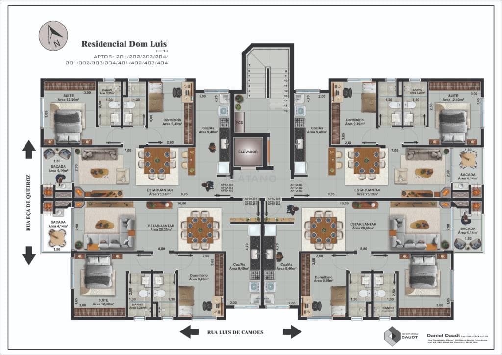APARTAMENTO COM 2 DORMITÓRIOS (1 SUÍTE), 1 VAGA, 77M² ÁREA PRIVATIVA para venda EM BOM JARDIM - foto 3
