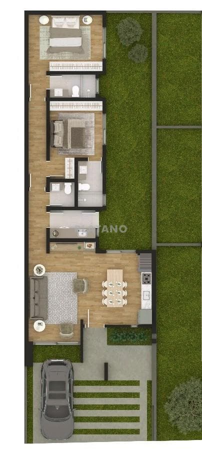 CASA COM 2 DORMITÓRIOS, 2 VAGAS, 100M² ÁREA PRIVATIVA para venda EM CIDADE NOVA - foto 3